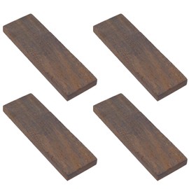 Chinflly 4 PCS Ebony Lumber Wood Timber Handle Plate Natural Wood Knife Handle Scales Knife Scales for DIY Crafts,4.72 x 1.57 x 0.39 Inch,Type-3