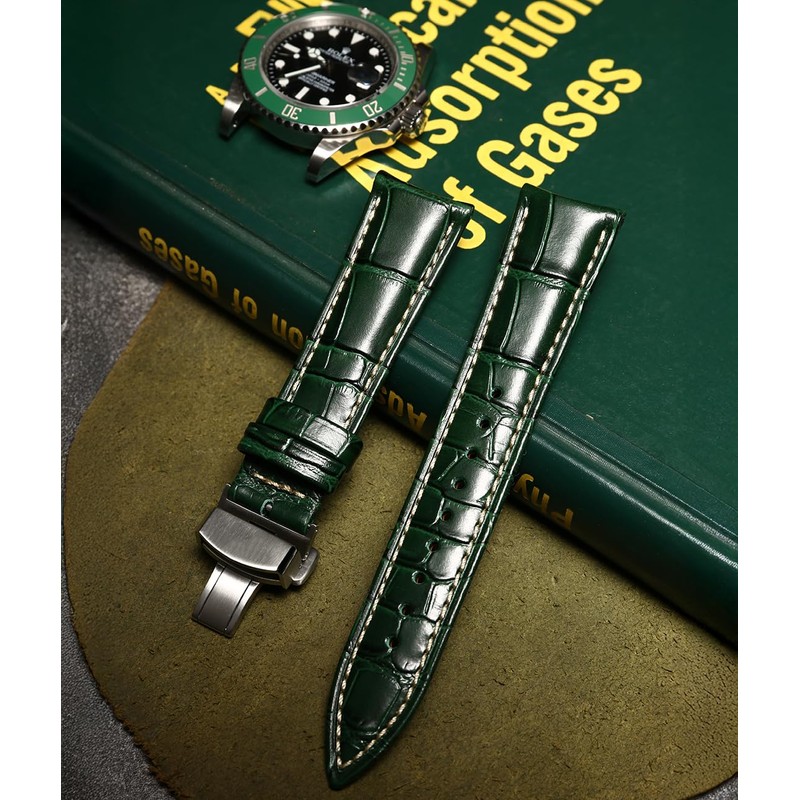 REZERO Leather Watch Bands for Men, Quick Release Watch Straps,