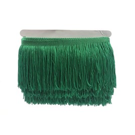 YYCRAFT 10 Yards 10 Yards Wide Fringe Trim with Tassels for DIY Sewing Crafts Clothing Curtains Decoration Green