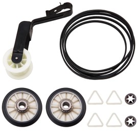 Siwdoy Dryer Repair Kit Replace for Amana NED4600YQ1 NED4655EW1 NED4655EW0 NED4600YQ0 NGD4655EW2 NED4500VQ0 NED4700YQ1 NED4800VQ0 - Drum Rollers 14210017, Belt 341241, Idler Pulley 14210023