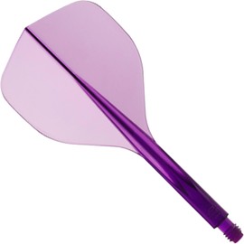 Condor Axe 120 | Dart Flights and Colours. (Clear Purple, Short)