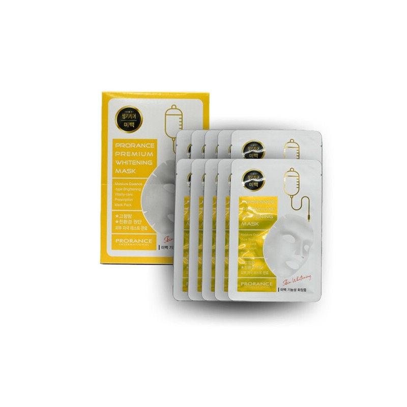 Prorance Premium Whitening Mask (10 sheets) / 프로랑스 프리미엄 화이트닝