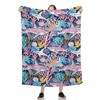 Shark Ocean Pink Blankets for Couch Sofa Bed Throw Blanket