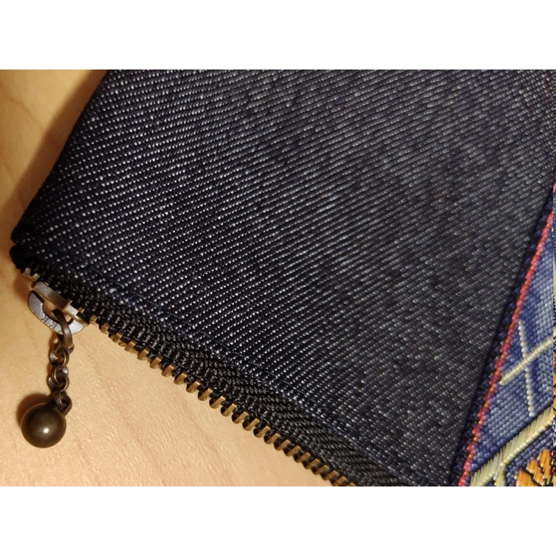 Japanese Modern Tatami Edge and Denim Pouch Made in Japan