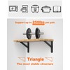 LuckIn 12-Pack Heavy Duty Shelf Bracket, 10 Inch Wall Shelf