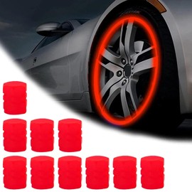 Glow in The Dark Valve Cap, Universal Fluorescent Tire, Luminous Stem, Car Dust Cover Cars, Trucks Bikes Motorcycles，luminous