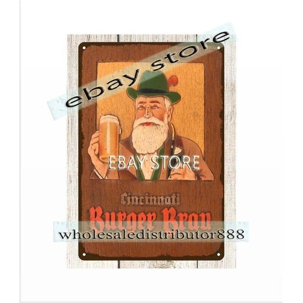 man cave metal rusty replica wall decor rustic bars BRAU