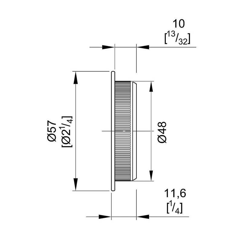 SLID'UP Sliding Door Handle Set Round Brushed Nickel for Passage
