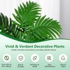 TIUNASIN Artificial Palm Plants 35" Tropical Greenery Bush Imitation Faux
