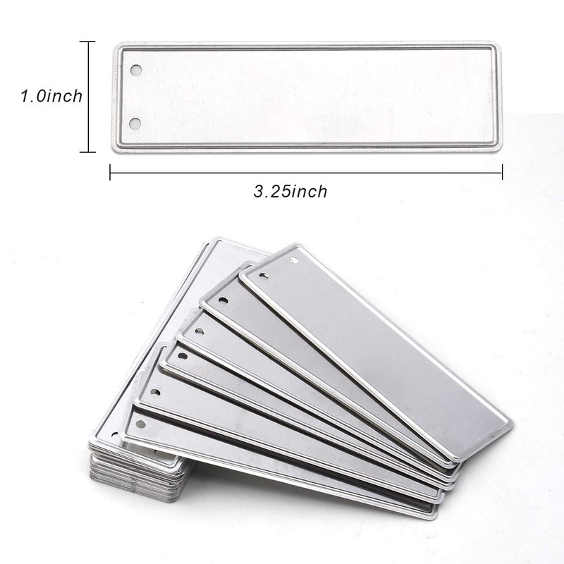Coolrunner Plant Labels, Aluminum Plant Tags with 6 Inch Wires