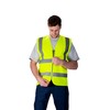 Portwest C375YERL Hi-Vis Zipped Vest, Large, Yellow