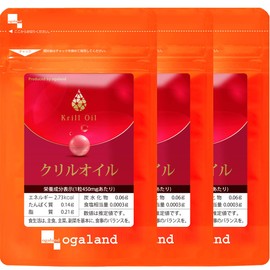 オーガランド (ogaland) クリルオイル (90粒 / 約3ヶ月分) サプリ オメガ3 健康オイル (DHA/EPA/アスタキチンサン) サプリメント 【111000320011003】