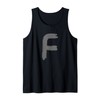 Creative Bold Dark Grey Letter F - Alphabet - Marker