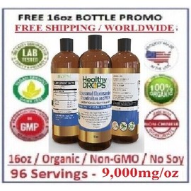 Health Drop LIPOSOMAL GLUCOSAMINE CHONDROITIN MSM 100% ORGANIC PURE 9,000mg/oz EXP: 12/2026