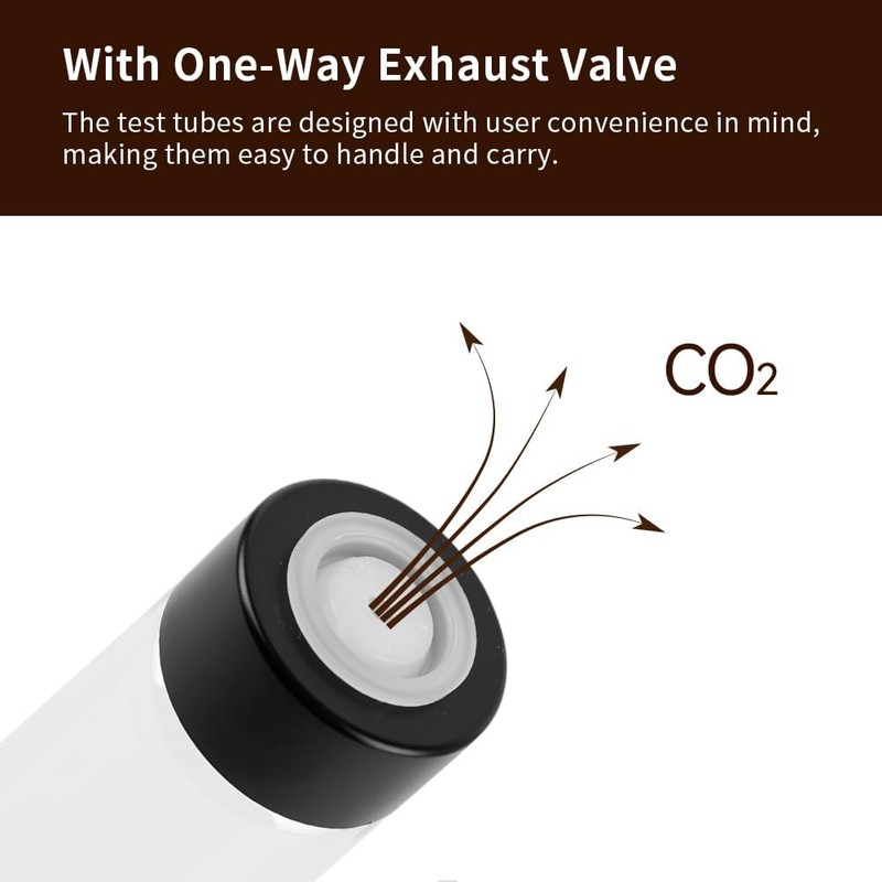 watchget Single Dose Coffee Storage Tubes 10 Pcs Dosing Glass