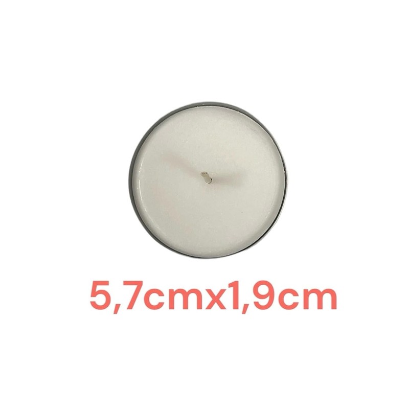 Metro Tea Lights White Unscented - Pack of 36 Large