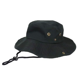 New Hattan Safari Hat, Adventure Hat, Men's, Women's, Outdoor, Brand, Plain, Leisure, Climbing, Camping, Black