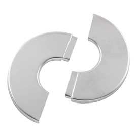 JianLing 2PCS 304 Stainless Steel Round Escutcheon Plate Round Snap-fit Decorative Cover For Outer Diameter 65mm, Inner Diameter 24mm