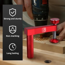 BGASNW Bench Dog Clamp, 3/4 inch（19mm) Sturdy & Non-marking Bench Dogs Hole Clamp Woodworking Dog Holes Workbench Accessories for Woodworking Clamps Hand Tools