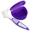 Denture Brush & Slim DA Retainer Case (Purple)