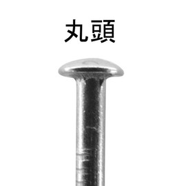 DAIDOHANT 10186664 Stainless Steel Round Head Straight Nails (Body Diameter d) #18 1.25 x (L) 10mm (Approx. 200 Pieces)