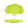 Kids Divided Plates Safe Silicone Foldable Prevent Slipping Toddler Suction