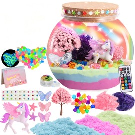 Redcoutt Unicorn Gifts for Girls, Craft Set Children with Colourful Lights and Wireless Remote Control, DIY Unicorn Night Light, Unicorn Creative Set for Children from 3 Years