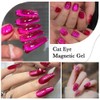 12ml Dark Pink Cat Eye Magnetic Gel Polish,0.41 fl oz