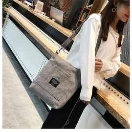 OrcOw Corduroy Hobo Bag Totes Hand Bag Crossbody Large Capacity Zip Shoulder Bag for Women Ladies Girls School College Shopping Work