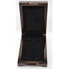 Unbranded Dark Mahogany Lacquered Single Coin Display Box