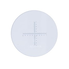 MUHWA 0.1mm High Precision Ocular Micrometer Microscope Micrometer 20.4mm Eyepiece Micrometer for Olymp*S Microscope