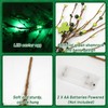 JUNEBRUSHS 5 FT St Patricks Day Garland with Lights, Artificial