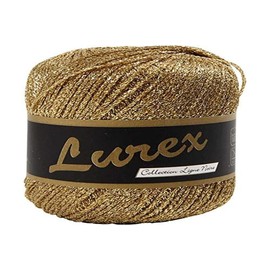 Creativ 100263 Glitter Yarn, L: 160 m, Gold, 25g, metal