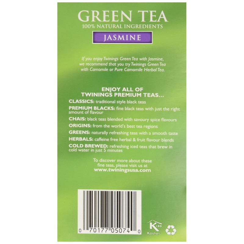 Twinings Tea Green Jasmine Tea, 20 ct