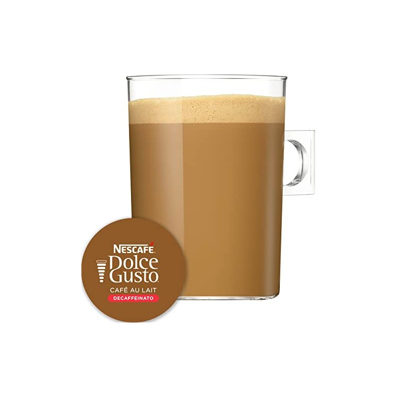 NESCAFÉ Dolce Gusto Cafe au Lait Decaffeinato, Decaffeinated Coffee, 16