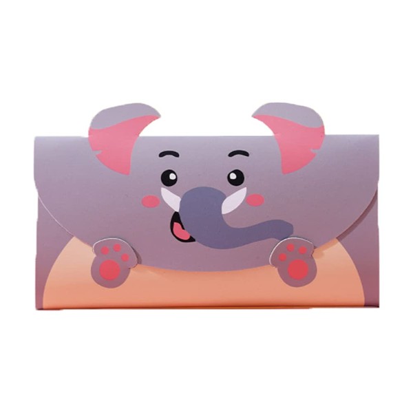 SagaSave 10 Pcs Envelope Greeting Card Cartoon Animal Stationery Paper