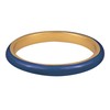 JULIETTE COLLECTION Gold Plated Navy Blue Enamel Stackable Fashion Ring