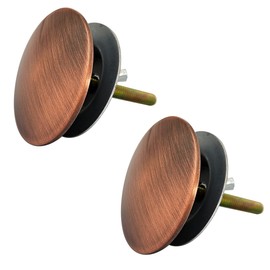 Westbrass D202-11 2" Kitchen Sink Hole Cover, Antique Copper (2-Pack)