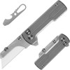Folding Pocket Utility Knife, Quick Change Box Cutter with Rail