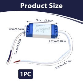 LED Trafo 24V 30W, LED Treiber 230V auf 24V 1.25A Konstantspannungs, AC/DC Schalttransformator, Netzteil für Beleuchtung, Nicht Dimmbar, Geeignet für Streifen, Lampen und Mehr