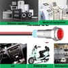 Gebildet 10pcs 6mm 1/4" AC/DC 12-24V LED Metal Indicator Light
