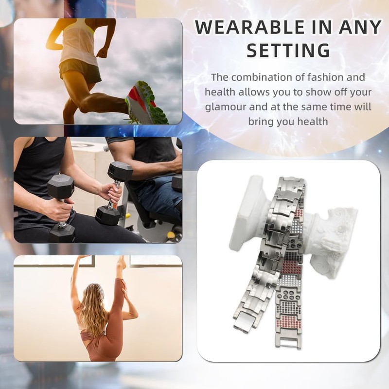 HyyMe Magnetic Bracelets for Men, Titanium Bracelet for Men, Ultra