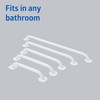 Medline Knurled Chrome 12” Grab Bar for Shower & Bathtub,