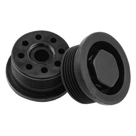 PIYANYO Surfboard Automatic Breathing Threaded Vent Plug 31x15x22mm Surfboard SUP Paddle Board Accessories Black 2PCS (Black)