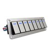 GGTA 8 Gang Marine Boat Rocker Switch Panel Waterproof,12-24V Pre-Wired