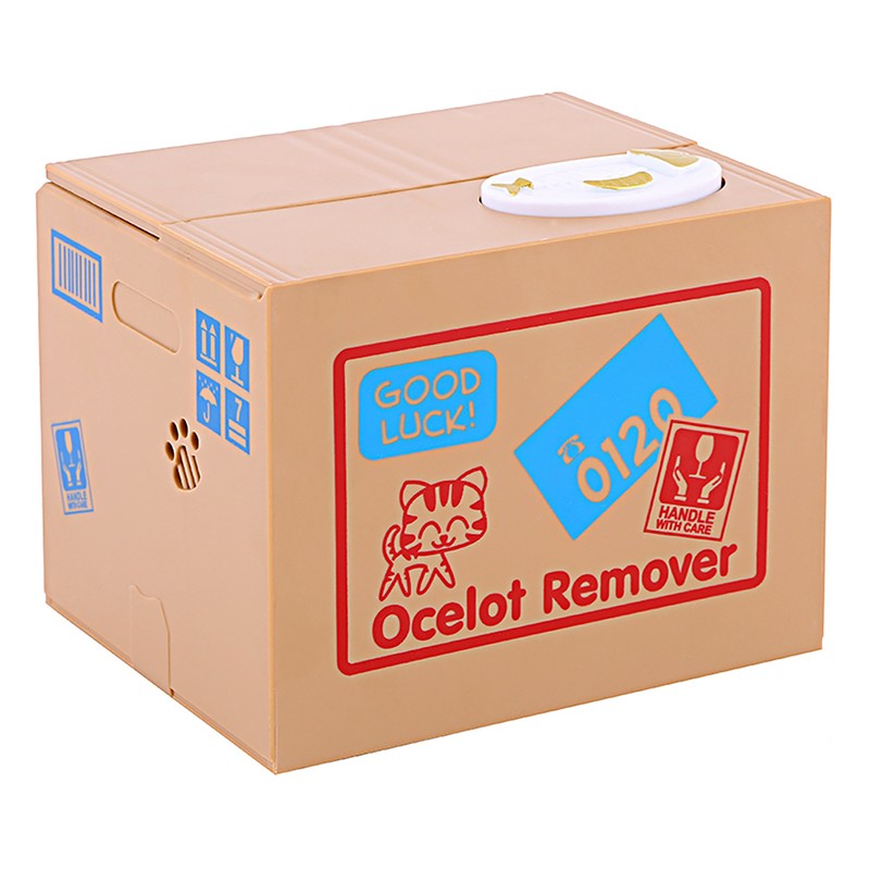 Cat Money Box Coin Bank, Automatic Stealing Coins Cents Bank