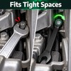 6–10mm Ratchet Combination Wrench – Dual-Purpose Open-End Spanner for Bicycle,