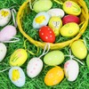 O-Kinee Easter eggs decoration for hanging, plastic Easter decoration