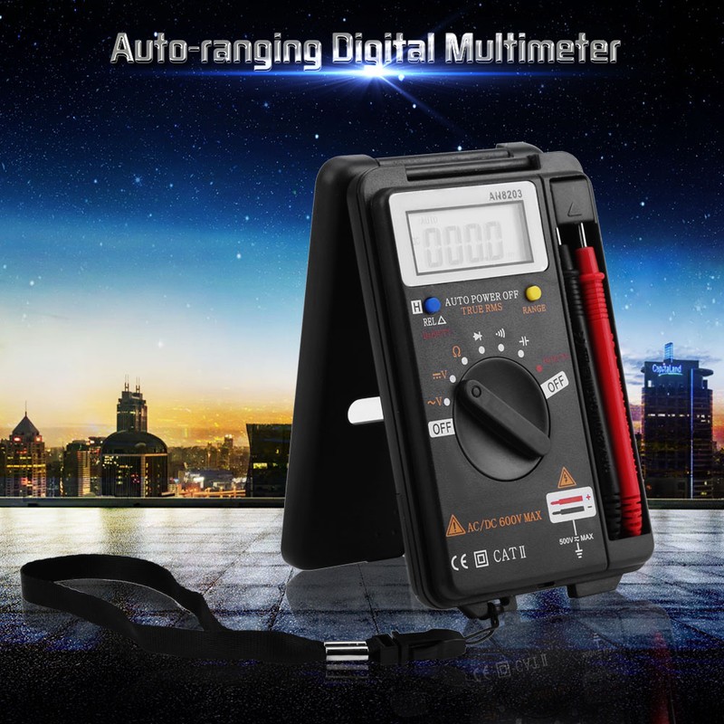 ANENG AN8203 Digital Multimeter AC/DC Voltmeter Ohm Meter LCD Display