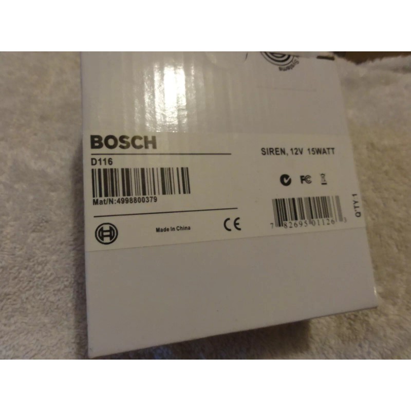Bosch D116 Alarm Siren 12 Volt 15W alarm system NEW